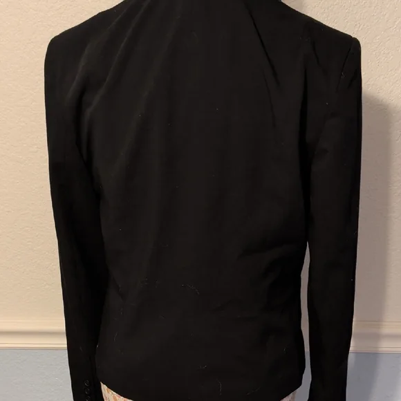 Classic Black Women's Blazer; Double Button With Mini Pockets - Picture 4 of 4